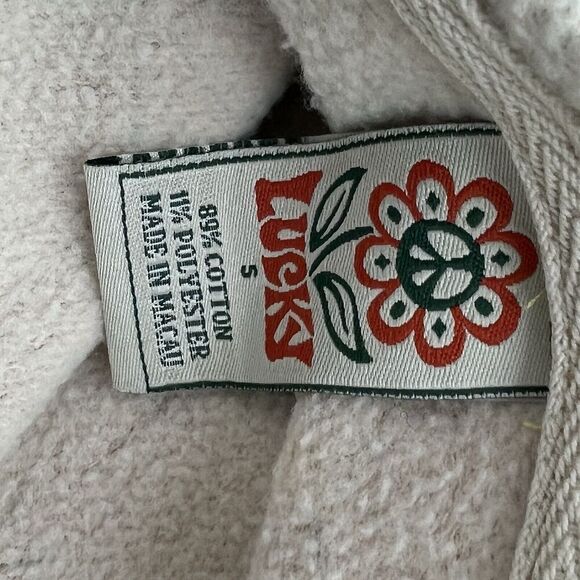 Vintage Y2K Lucky‎ Brand Hoodie Boho Multi Floral Women’s Small Retro Pullover - Picture 5 of 11